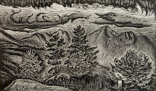 Letterio Calapai wood engraving