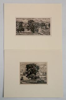 2 Luigi Lucini etchings