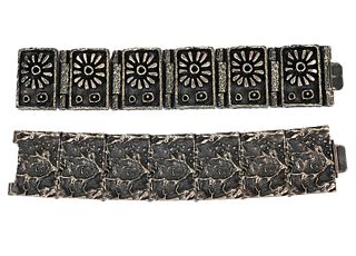 2 Guy Vidal Large Bracelets