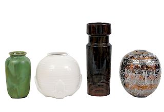 Grouping of 4 Various Canadian Artists Vases