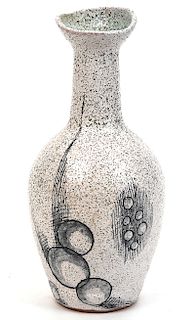 Ernst & Alma Lorenzen White Modernist Vase