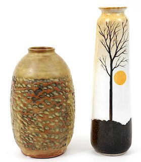 Two Raymond Phaneuf Ceramic Vases e