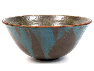 Homer Lord Blue & Brown Glazed Bowl