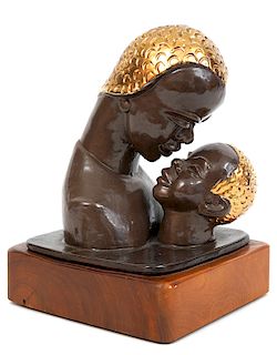 Jarko Zavi Ceramic Figure of Mother and Child
