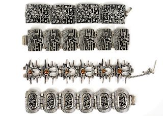 4 Robert Larin Brutalist Style Chunky Bracelets