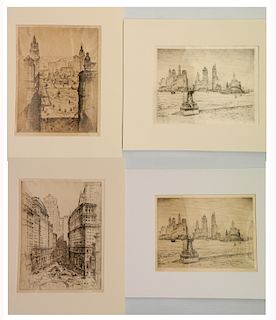 4 Anton Schutz etchings