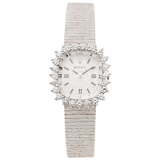 ROLEX REF. 8286, CA. 1928 - 1929 diamond wristwatch.