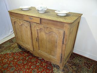 LOUIS XV STYLE FADED FRUITWOOD BUFFET