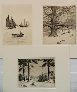 3 prints- J. C. Cook, P. Kappel & R. Woiceske