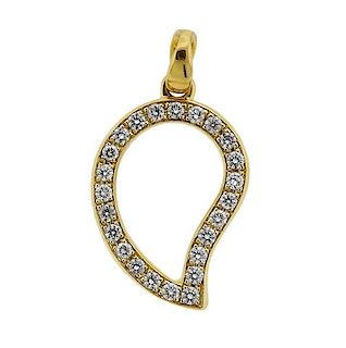 Tamara Comolli 18k Gold Diamond Signature Pendant 