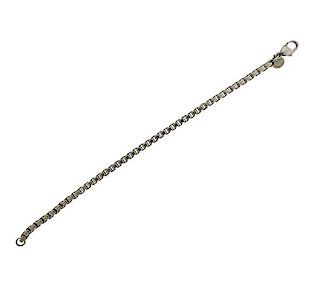 Tiffany &amp; Co Silver Box Chain Bracelet 