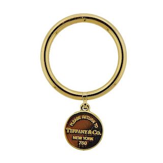Tiffany &amp; Co 18k Gold Return To Charm Ring 