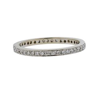 18K White Gold Diamond Eternity Band Wedding Ring