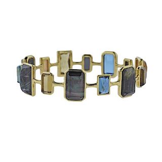 Ippolita Rock Candy Marrakesh Gemstone 18k Gold Bracelet 