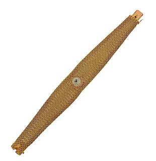 Rolex Precision 18k Gold Lady&#39;s Watch Bracelet 