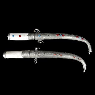 Two Mughal Style Daggers