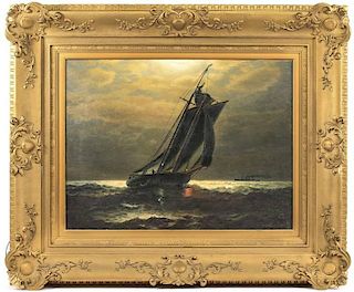 James G. Tyler American O/C, "Tall Ship At Sea"