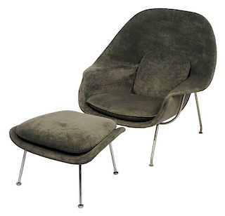 Knoll Upholstered Womb Chair and