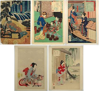 Group of Loose Japanese Woodblock Prints.