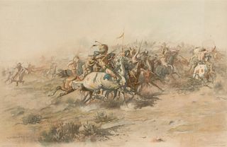 Charles Russell, The Custer Fight, 1905.
