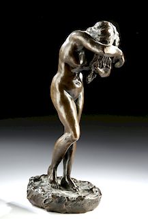 F. Marc  & E. Gruet Bronze "Eve Maudite" 1904