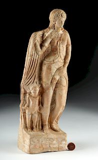 Greek Terracotta Woman and Child