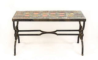 Jacques Adnet For Poillerat Iron Coffee Table