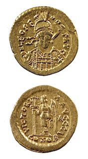 Byzantine Empire Leo I Gold Solidus - 4.4 g