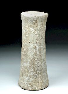 Tall Ancient Bactrian Stone Pillar Idol