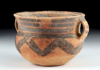 Chinese Neolithic Pottery Vessel w/ Handles