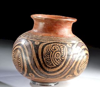 Panamanian Cocle Polychrome Olla - Mythical Beasts