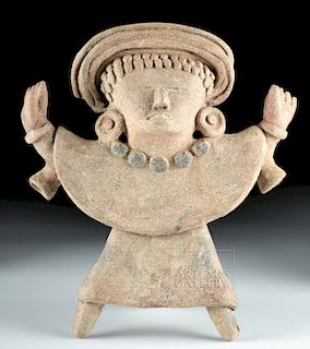 Beautifully Preserved Veracruz Pottery Standing Priest