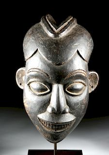 Early 20th C. Bamileke Wooden Dance Mask