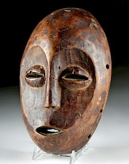 Mid-20th C. Lega Wooden Mask