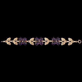 Wordley, Allsop & Bliss Co. for Tiffany & Co. Retro Amethyst Bracelet