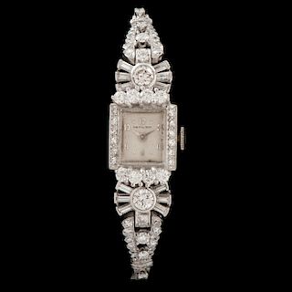 Hamilton Platinum Diamond Wristwatch