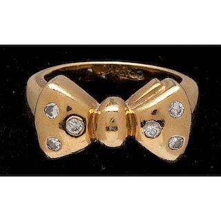 Cindy Royce 18k Gold Bow Ring