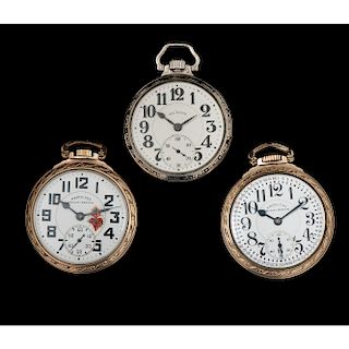 Hamilton Railway Special Pocket Watches PLUS Illinois Bunn Special