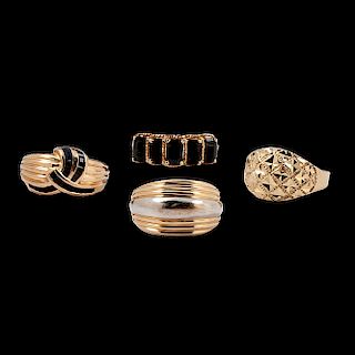 Gold Rings, Lot of Four