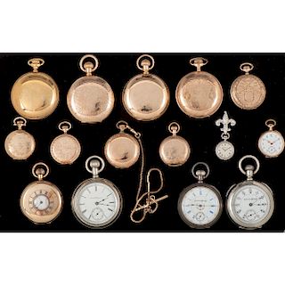 Pocket Watches, Lot of Fifteen