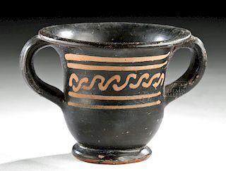 Miniature Greek Xenon Pottery Kantharos