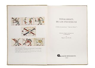 CÓDICE. León Portilla, Miguel. Tonalámatl de los Pochtecas (Códice Mesoamericano "Fejérváry - Mayer). México: Calenese Mexicana, 1985.
