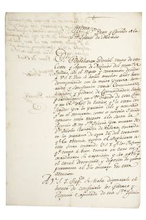 CARTA MANUSCRITA. Doncél, Baltasar. Carta Dirigida al Ilustrísimo Sr. Deán de la Santa Iglesia de México. Madrid, Enero 27 de 1802.