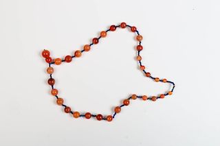 CARNELIAN & INDO PACIFIC BEAD NECKLACE, 1ST C. BC