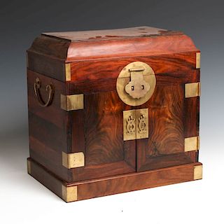 HUANGHUALI SEAL CHEST BOX, 20TH CENTURY
