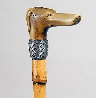 Swain and Co. Stag Dog Cane
