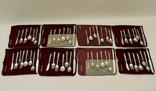 54 TOW,  STERLING "MANSION HOUSE" 7 PC. SERVICE FOR 8