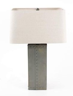 Arteriors Home Industrial Gray Metal Table Lamp