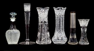 6 Pcs American Brilliant Period Cut Glass
