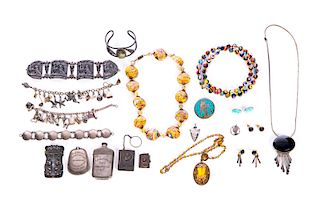 Grouping of Jewelry and Sterling Silver Items